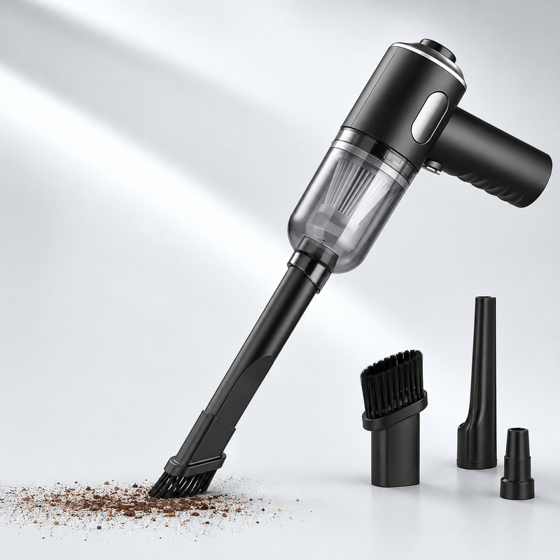 Wireless Car Vacuum Cleaner | Portable USB Rechargeable & 9000Pa