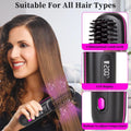 USB Charging Portable Hair Straightener Brush, Cordless Straightening Comb LED Display & Ceramic Coating, Ionic Technology